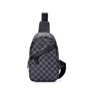 Cross-body bag Men's plaid handbag